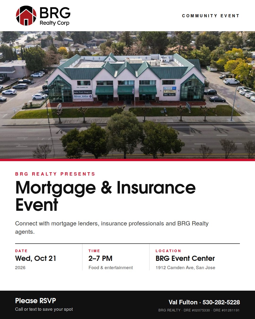 Mortgage & Insurance Event flyer